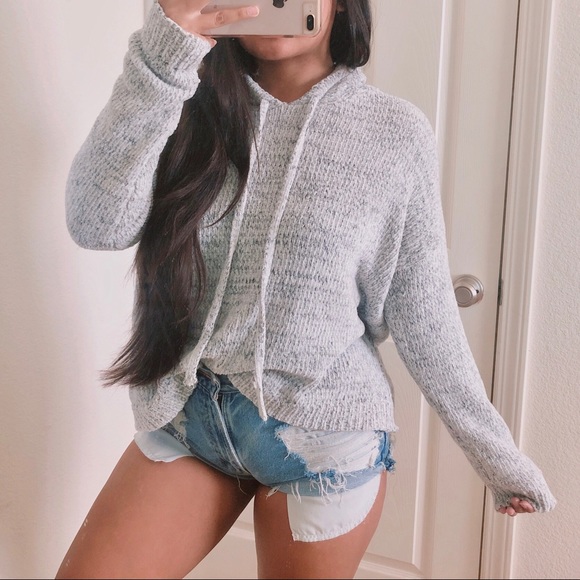 Hippie Rose Sweaters - Super cozy Chenille knit hoodie sweater